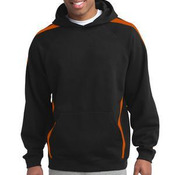 Sleeve Stripe Pullover Hooded Sweatshirt