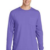 Beach Wash ® Garment Dyed Long Sleeve Pocket Tee