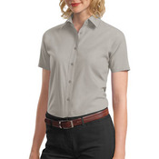 Ladies Short Sleeve Value Poplin Shirt